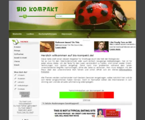 Bio-Kompakt.de(Ökologie) Screenshot