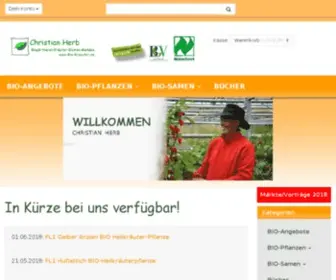 Bio-Kraeuter.de(Ihre Biogärtnerei Herb in Kempten im Allgäu) Screenshot