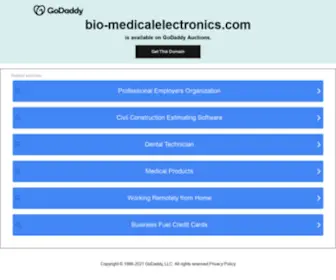 Bio-Medicalelectronics.com(Biomedical Electronics) Screenshot