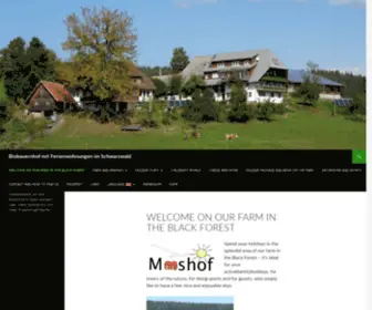 Bio-Mooshof.de(Biohof mit Ferienwohnung im Schwarzwald) Screenshot