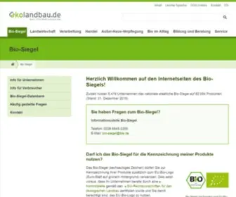 Bio-Siegel.de(Biosiegel) Screenshot