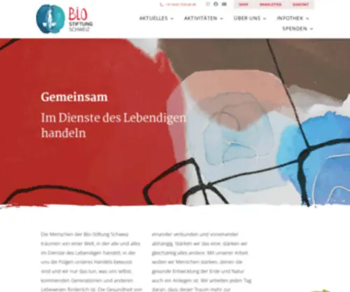 Bio-Stiftung.ch(Bio-Stiftung Schweiz) Screenshot