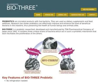 Bio-Three.com(Probiotic) Screenshot