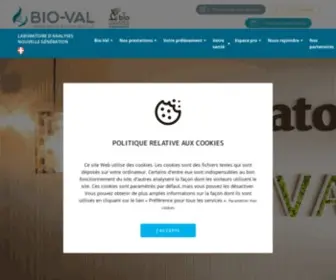 Bio-Val.fr(BIO-VAL, laboratoire de biologie médicale en Pays de Savoie (73/74)) Screenshot
