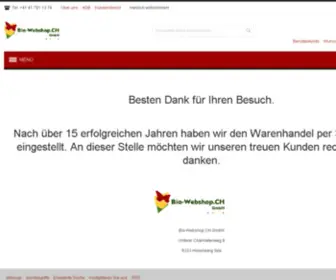 Bio-Webshop.ch(Bach-Blüten) Screenshot