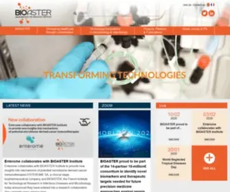 Bioaster.org(BIOASTER Technology Research Institute) Screenshot