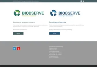 Biobserve.com(Biobserve) Screenshot