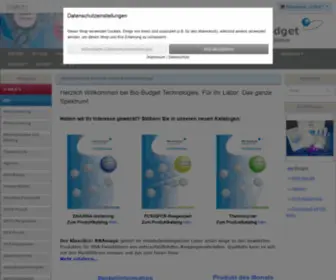 Biobudget-Shop.de(Hochqualitative Produkte für die Molekularbiologie) Screenshot