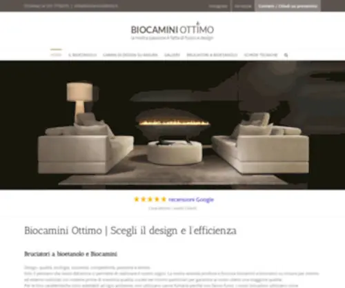 Biocaminiottimo.it(BIOCAMINI DA INCASSO e Camino bioetanolo e bruciatori) Screenshot