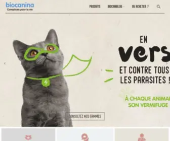 Biocanina.com(Complices pour la vie) Screenshot