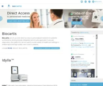 Biocartis.com(Biocartis) Screenshot