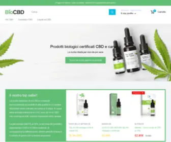 Biocbdolio.it(Il tuo negozio per prodotti di canapa e CBD biologici certificati) Screenshot