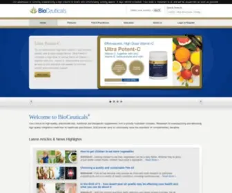 Bioceuticals.com.au(High quality practitioner only vitamins and supplements) Screenshot