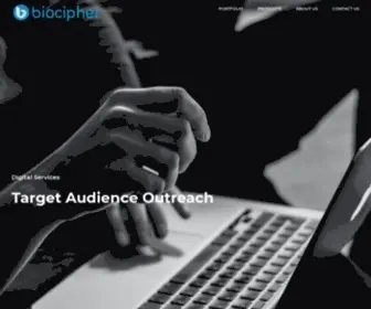 Biocipher.in(Create meaningful communications that win customers for life) Screenshot