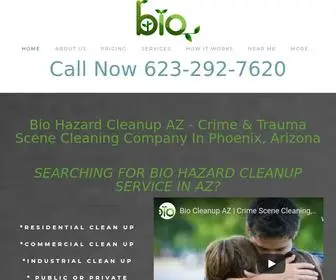 Biocleanupaz.com(Crime & Trauma Scene Cleaning Service Company) Screenshot