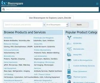 Biocompare.com(The Buyer's Guide For Life Scientists) Screenshot