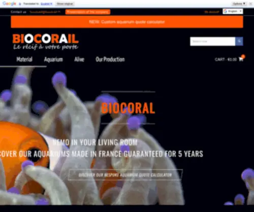 Biocorail.fr(Boutique) Screenshot