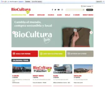 Biocultura.org(BioCultura Home) Screenshot