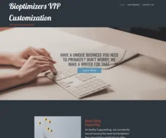 Biocustomize.com(Bioptimizers VIP Customization) Screenshot