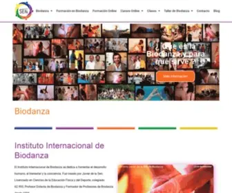 Biodanzaspain.org(Instituto Internacional de Biodanza) Screenshot