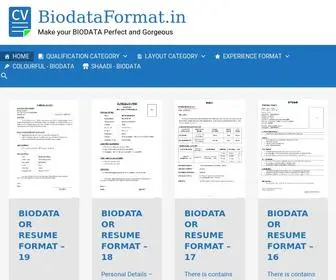 Biodataformat.in(Make your BIODATA Perfect and Gorgeous) Screenshot