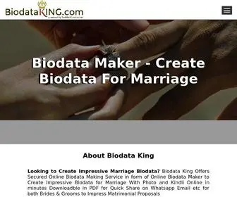 Biodataking.com(Online Biodata Maker) Screenshot