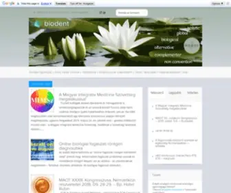 Biodent.hu(A magyarországi biológiai fogorvoslás hivatalos honlapja) Screenshot