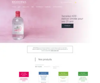 Bioderma.be(Expertise dermatologique à la santé de votre peau) Screenshot