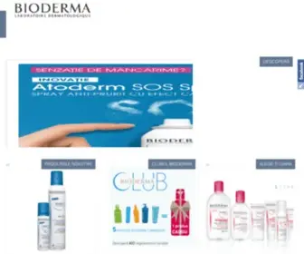 Bioderma.com.ro(Experiența dermatologică pentru o piele sănătoasă) Screenshot