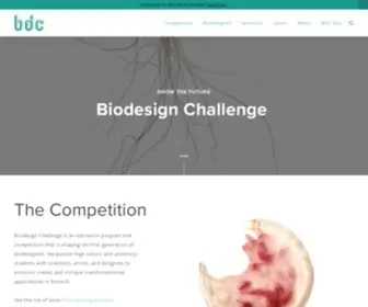 Biodesignchallenge.org Screenshot