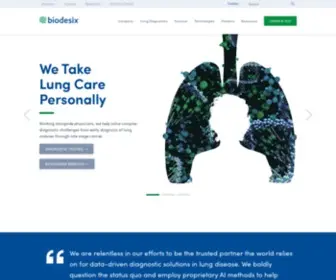 Biodesix.com(Diagnostic Tests for Lung Cancer) Screenshot