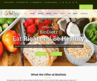 Biodietz.com(Dietitian & Nutritionist) Screenshot