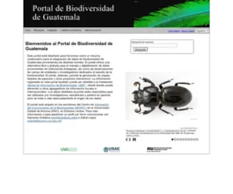 Biodiversidad.gt(BioKIC Biodiversity Data Hosting) Screenshot