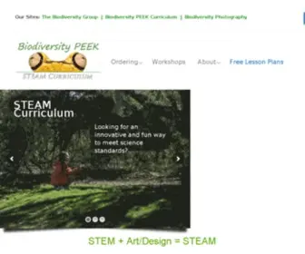 Biodiversitypeek.org(Steam Curriculum) Screenshot