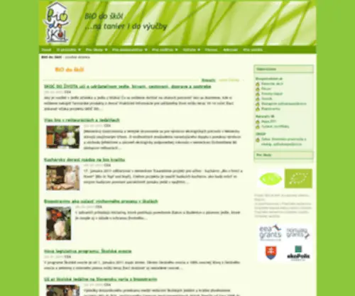 Biodoskol.sk(BIO do škôl) Screenshot