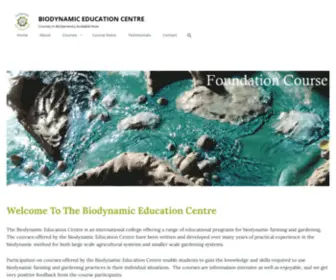 Biodynamiceducation.com(Biodynamic Education Centre) Screenshot