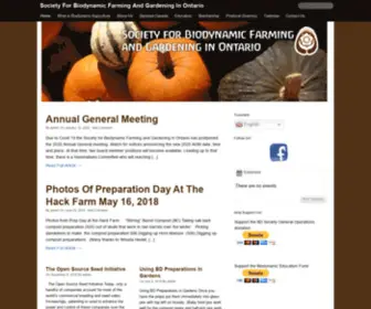 Biodynamics.on.ca(The purpose of the Society) Screenshot