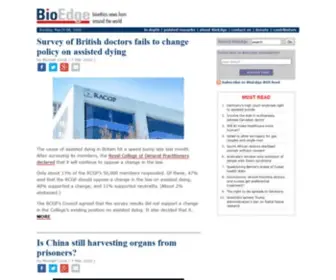 Bioedge.org(Bioedge) Screenshot