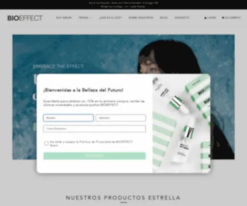 Bioeffectspain.es(BIOEFFECT Oficial España y Portugal) Screenshot