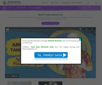 Bioenergi.co.id(Bioenergi Menjadi Akhir Segala Solusi) Screenshot