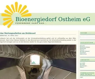 Bioenergiedorf-Ostheim.de(Bioenergiedorf Ostheim eG) Screenshot