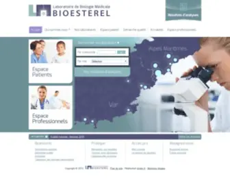 Bioesterel.fr(Laboratoire, biologie, analyse, médicale, var, alpes-maritimes) Screenshot