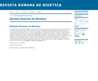 Bioetica.ro(REVISTA ROMANA DE BIOETICA) Screenshot