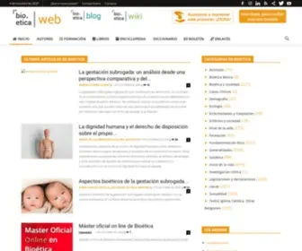 Bioeticaweb.com(Bioetica en la Red) Screenshot