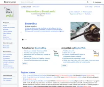 Bioeticawiki.com(Bioeticawiki) Screenshot