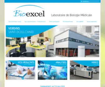 Bioexcel.fr(Laboratoire de biologie médicale) Screenshot