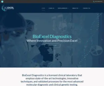 Bioexceldx.com(BioExcel Diagnostics) Screenshot