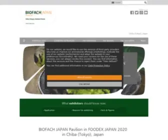 Biofach-Japan.com(International Trade Fair for Organic Products) Screenshot