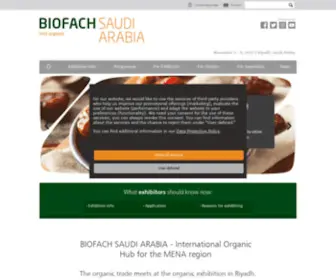 Biofach-Saudiarabia.com(International Organic Trade Fair and Conference) Screenshot