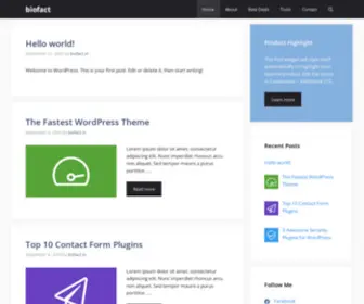 Biofact.in(Just another WordPress site) Screenshot